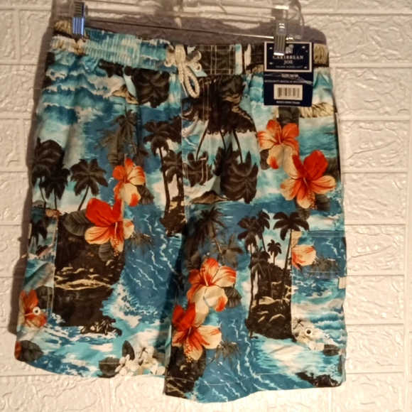 CARIBBEAN JOE SWIM TRUNKS style blue moon